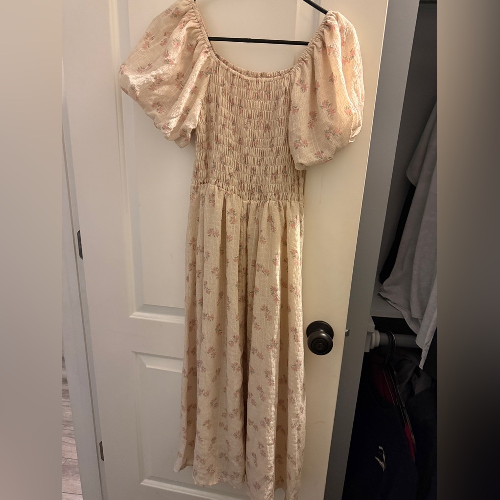 SHEIN Cream Floral Maxi Dress - Picture 5 of 5